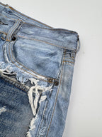 2026 New GS Optical Illusion Print Dyed Jeans (CC961-C05)