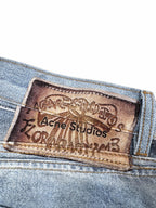 2026 New GS Optical Illusion Print Dyed Jeans (CC961-C05)