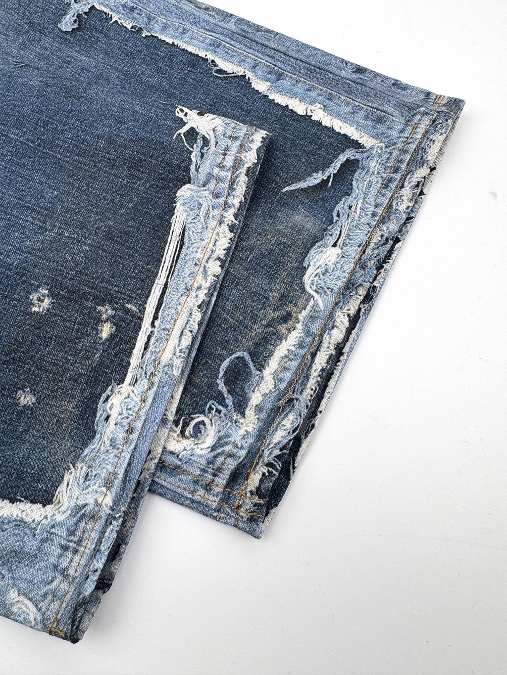 2026 New GS Optical Illusion Print Dyed Jeans (CC961-C05)
