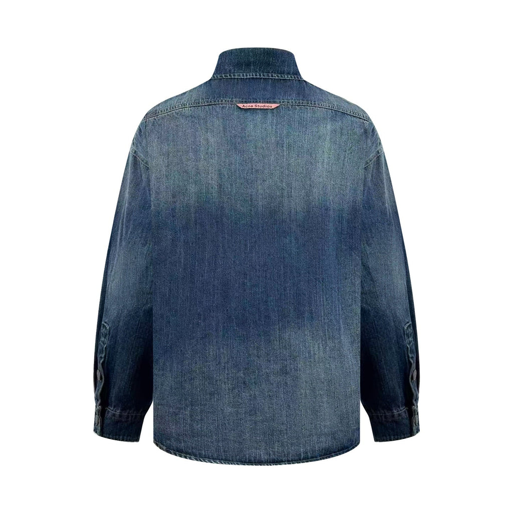 2026 New GS Splash-Painted Distressed Denim Shirt (BB801-B55)