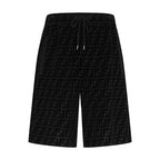 2026 New GS Black Flocked Shorts (30011-A60)