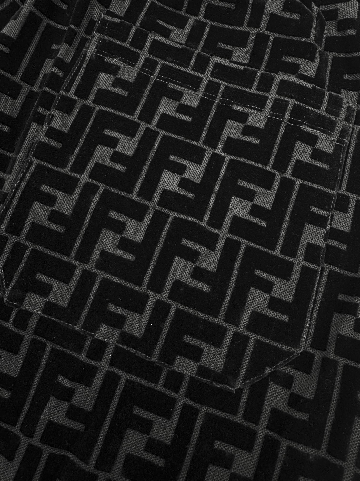 2026 New GS Black Flocked Shorts (30011-A60)