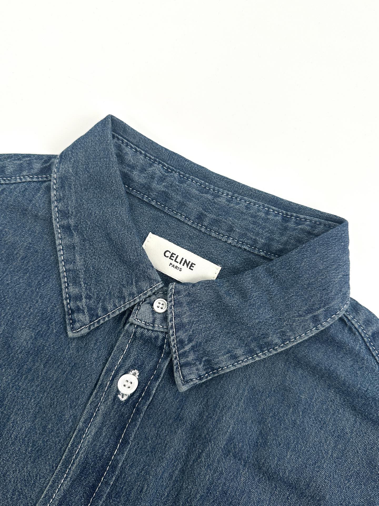 2026 New GS Embroidered Denim Short-Sleeved Shirt (BB810-A80)