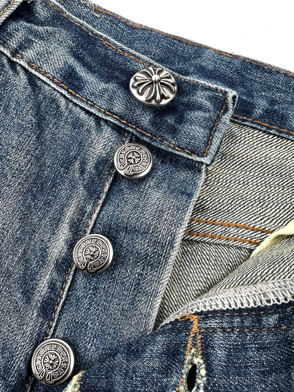 2026 New GS Cross Logo Distressed Jeans (CC963-C60)
