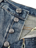 2026 New GS Cross Logo Distressed Jeans (CC963-C60)