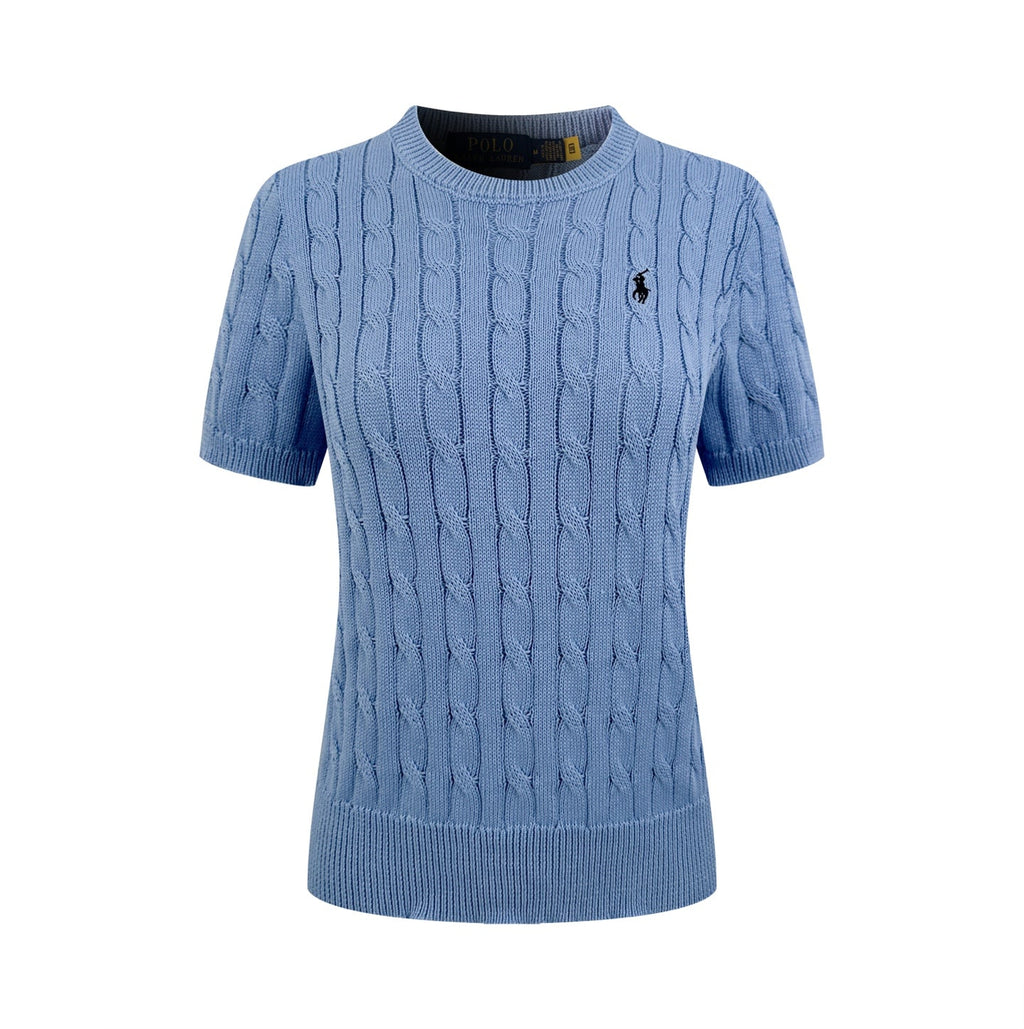 2026 Women’s GS Twisted-Knit Short-Sleeved Jumper (FF720)