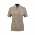 2026 Women's GS Cable-Knit Polo Neck Sweater (FF719)