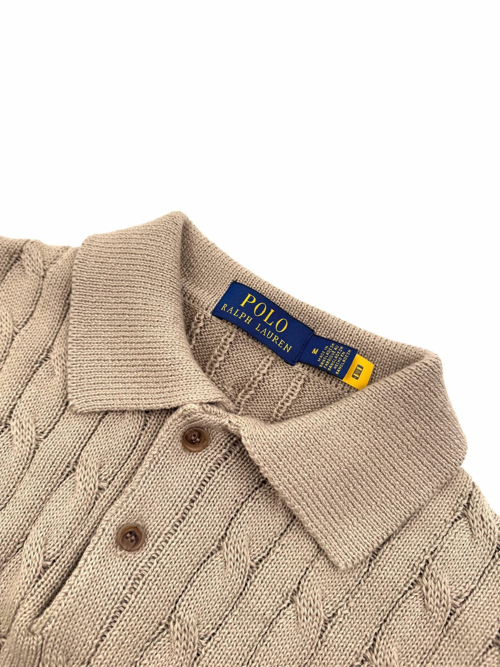 2026 Women's GS Cable-Knit Polo Neck Sweater (FF719)
