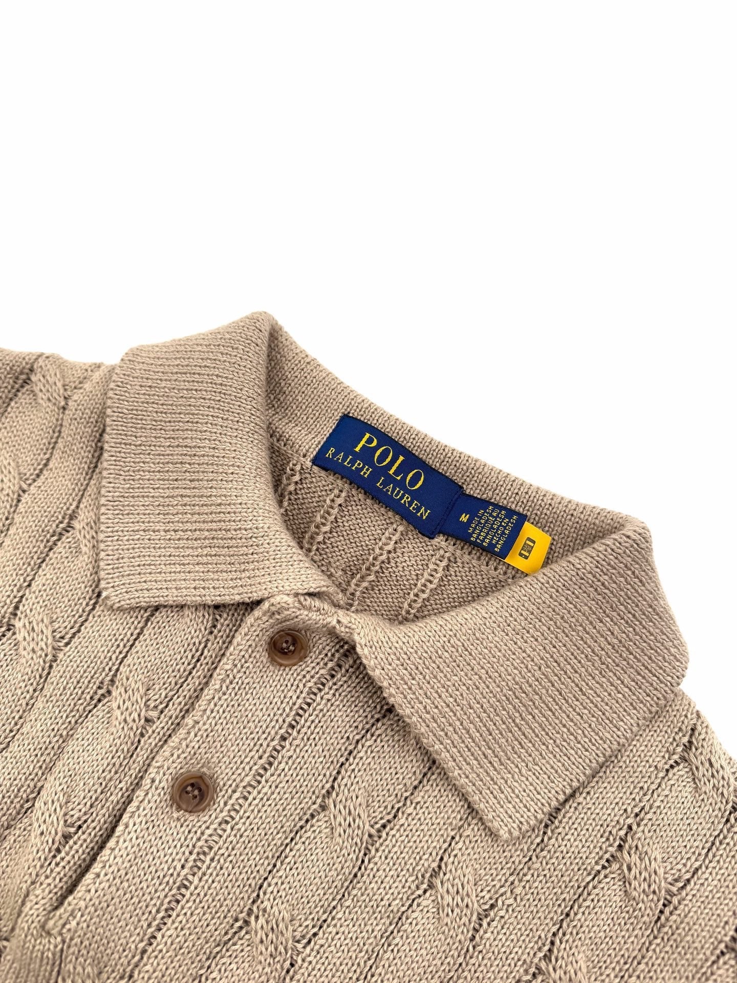 2026 Women's GS Cable-Knit Polo Neck Sweater (FF719)