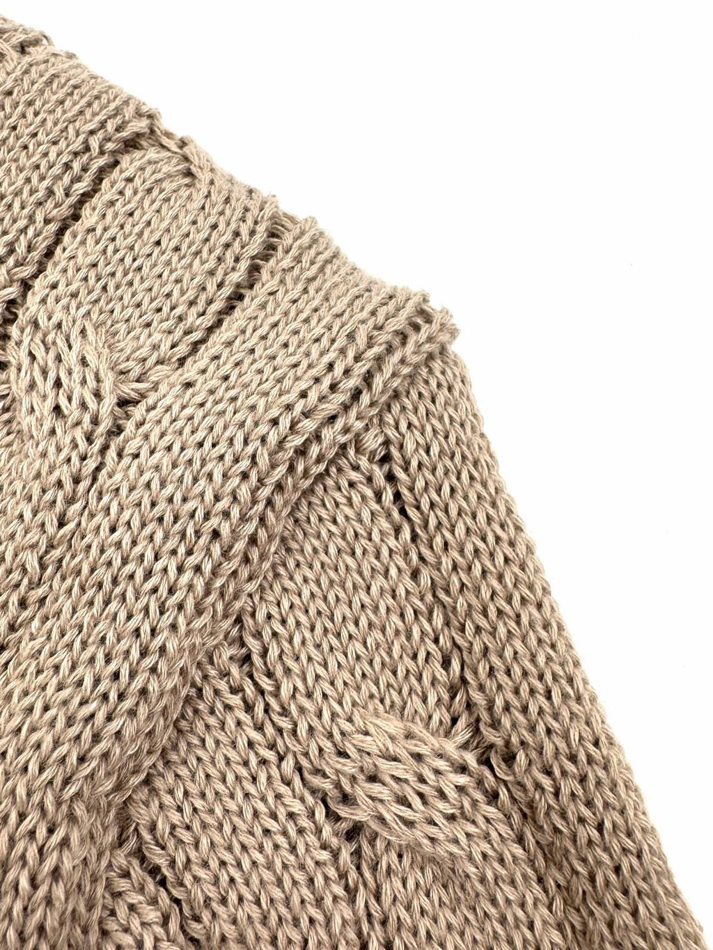 2026 Women's GS Cable-Knit Polo Neck Sweater (FF719)