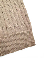 2026 Women's GS Cable-Knit Polo Neck Sweater (FF719)