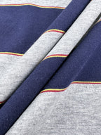 2026 Women’s Striped Polo Shirt with MM Logo (FF707)