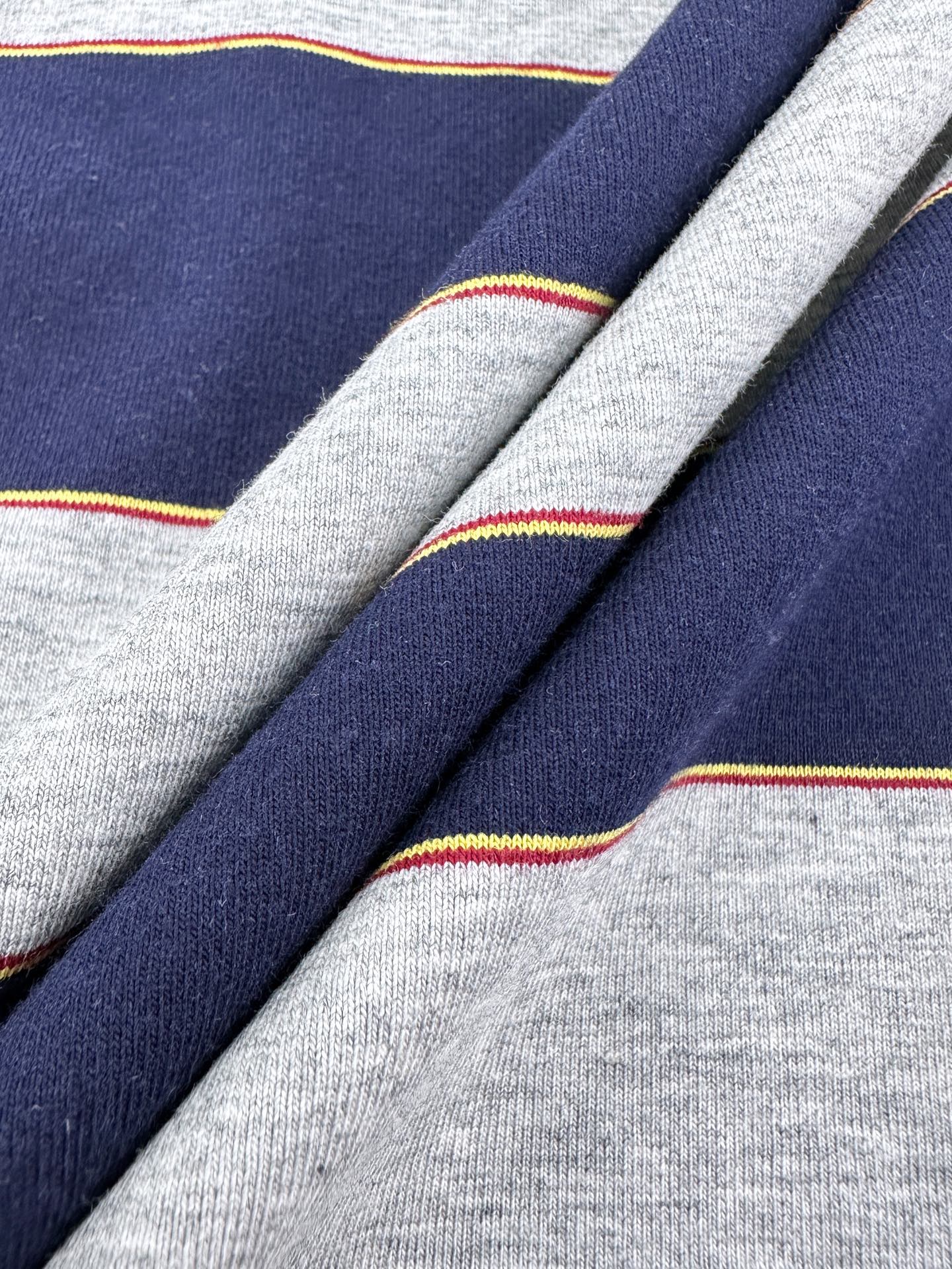 2026 Women’s Striped Polo Shirt with MM Logo (FF707)