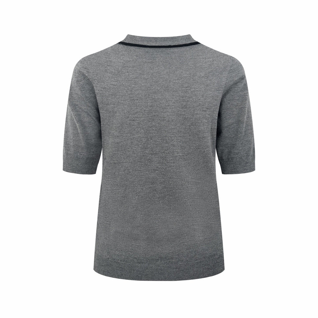 2026 Women’s GS Jacquard Short-Sleeved Jumper (FF712)
