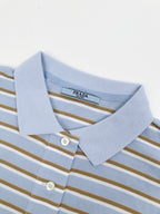 2026 Women’s GS Striped Polo Shirt with Triangle Logo (FF708)