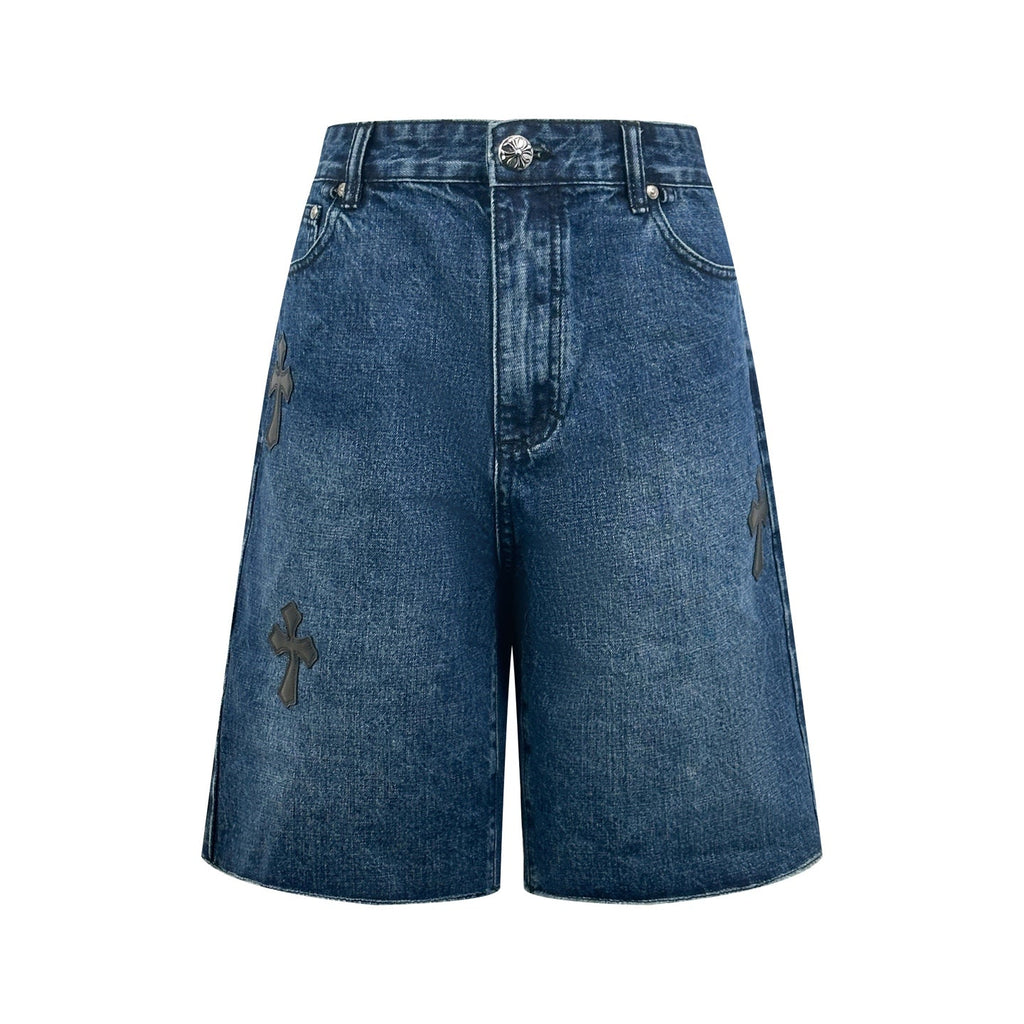 2026 New GS Cross Logo Denim Shorts (BB816-B15)