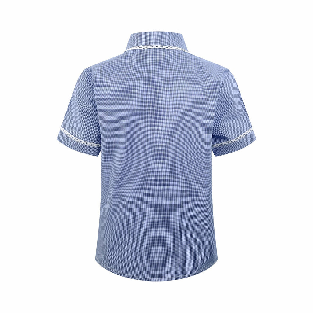 2026 Women’s GS Logo Check Short-Sleeved Shirt (FF723)