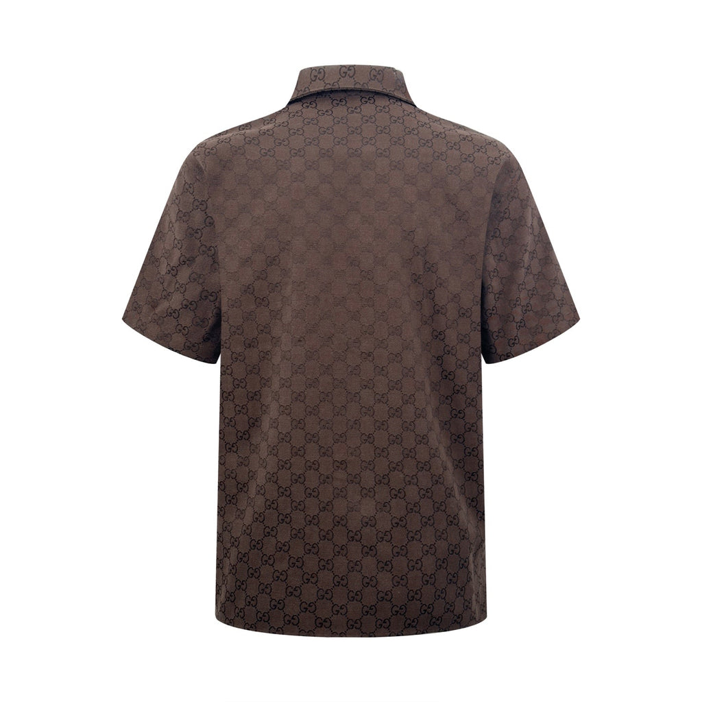 2026 New Arrival GS All-over Jacquard Print Short-sleeved Shirt (AA579-A90)