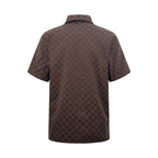 2026 New Arrival GS All-over Jacquard Print Short-sleeved Shirt (AA579-A90)