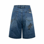 2026 Women’s GS Cross Logo Denim Shorts (EE407)