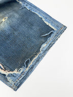 2026 Women’s GS Optical Illusion Print Dyed Denim Shorts (FF721)