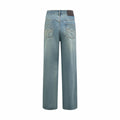 2026 Women’s GS Embroidered Leather-Tagged Jeans (EE414)