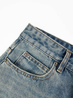 2026 Women’s GS Embroidered Leather-Tagged Jeans (EE414)