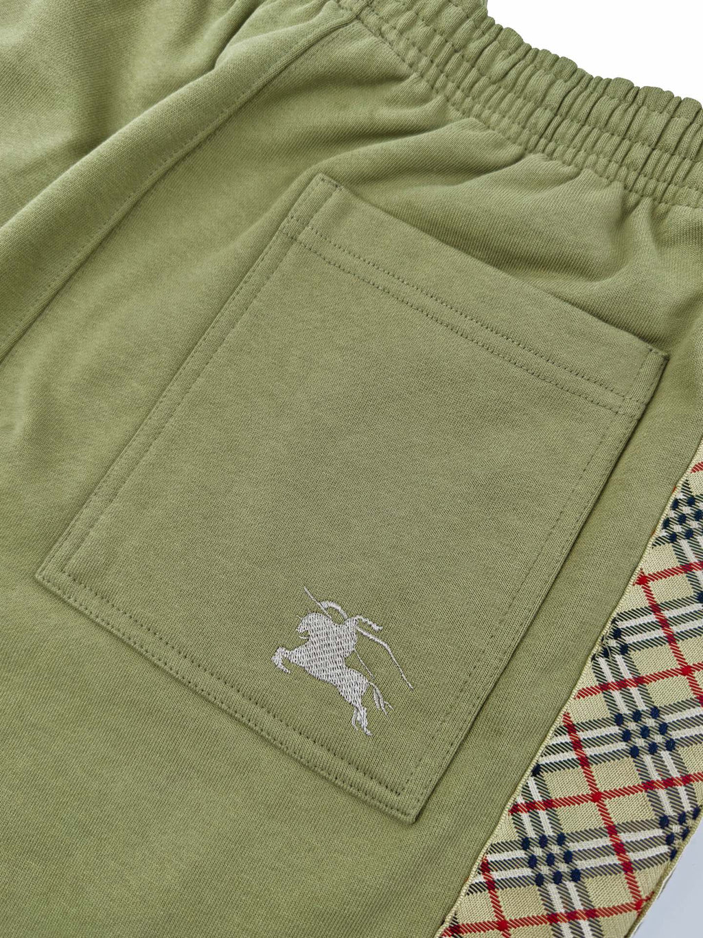 2026 New GS Embroidered Check Ribbon Shorts (BB831-A50)
