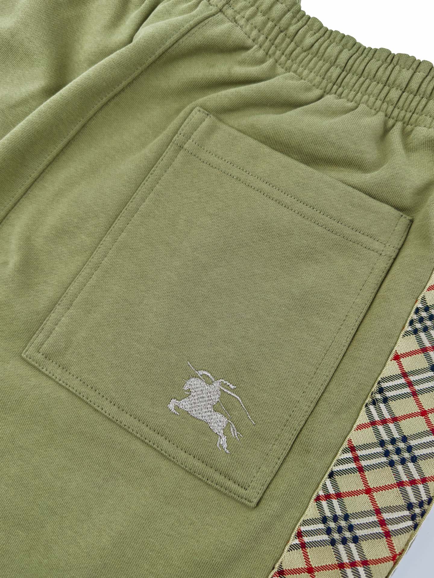 2026 New GS Embroidered Check Ribbon Shorts (BB831-A50)