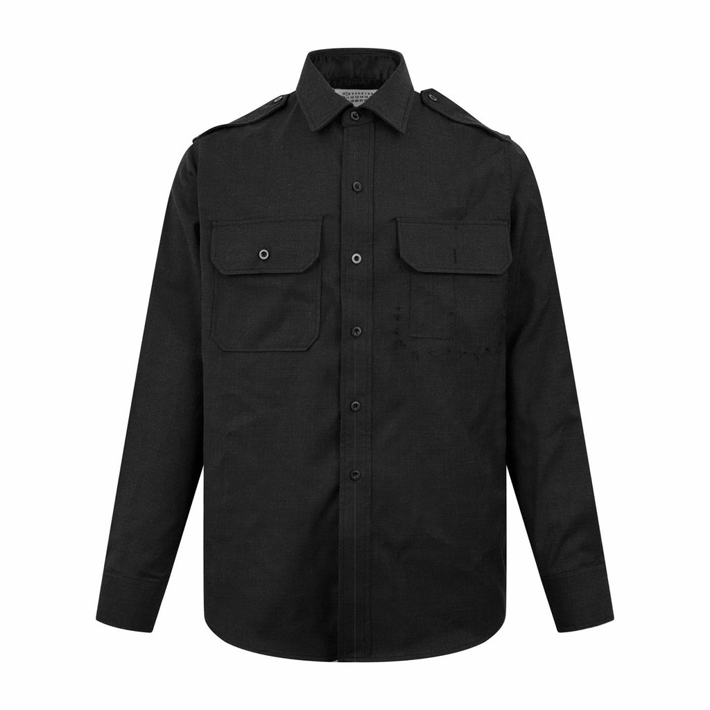 2026 New GS Wool Shirt with Decorative Stitching (25282-B60)