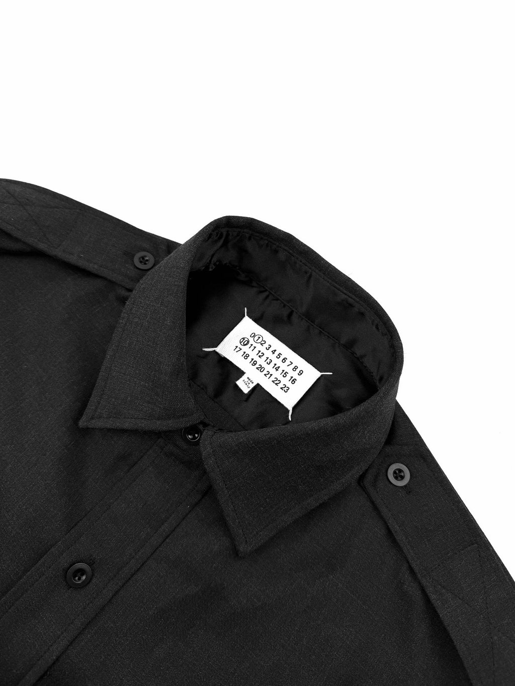 2026 New GS Wool Shirt with Decorative Stitching (25282-B60)