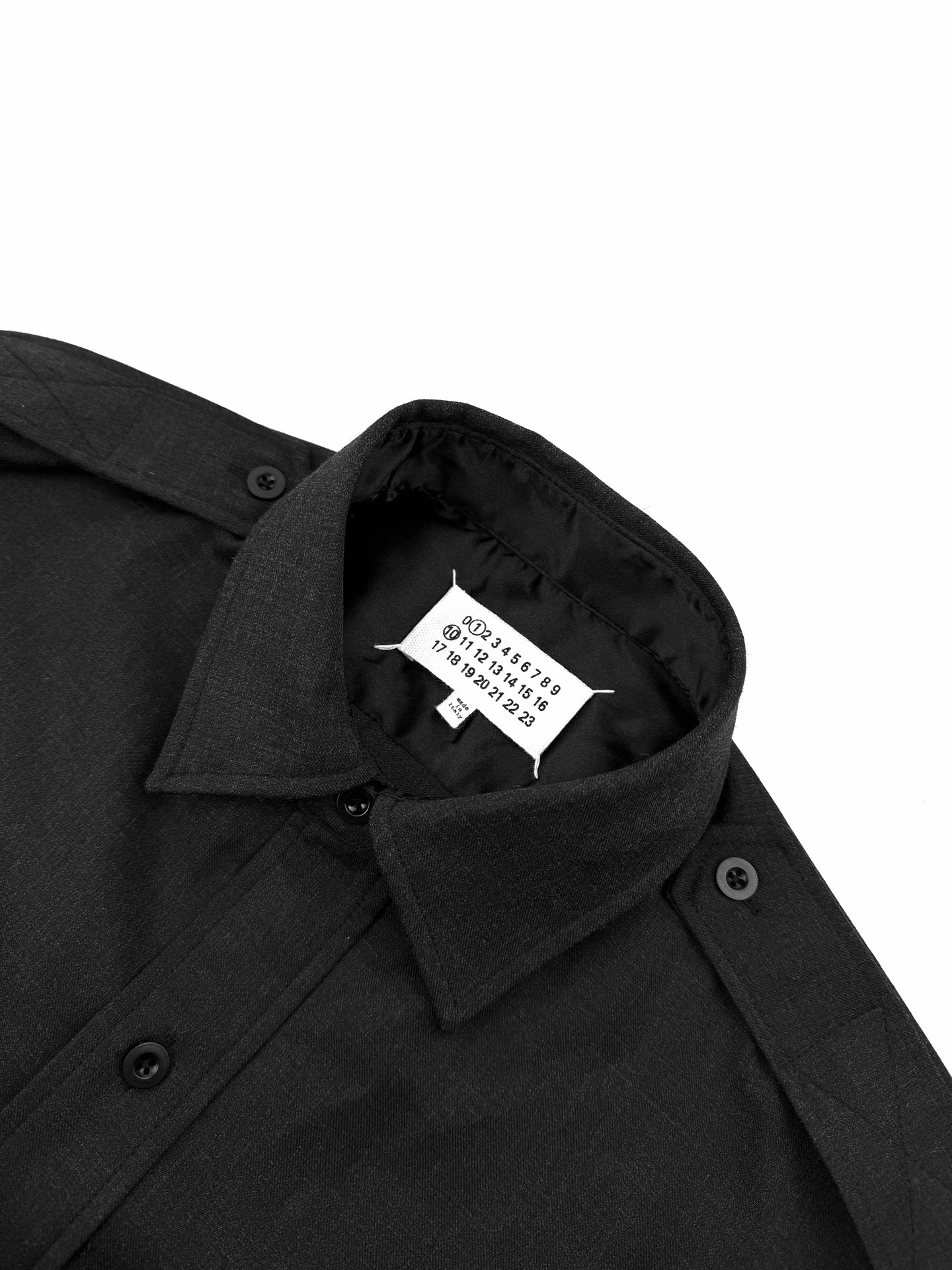 2026 New GS Wool Shirt with Decorative Stitching (25282-B60)