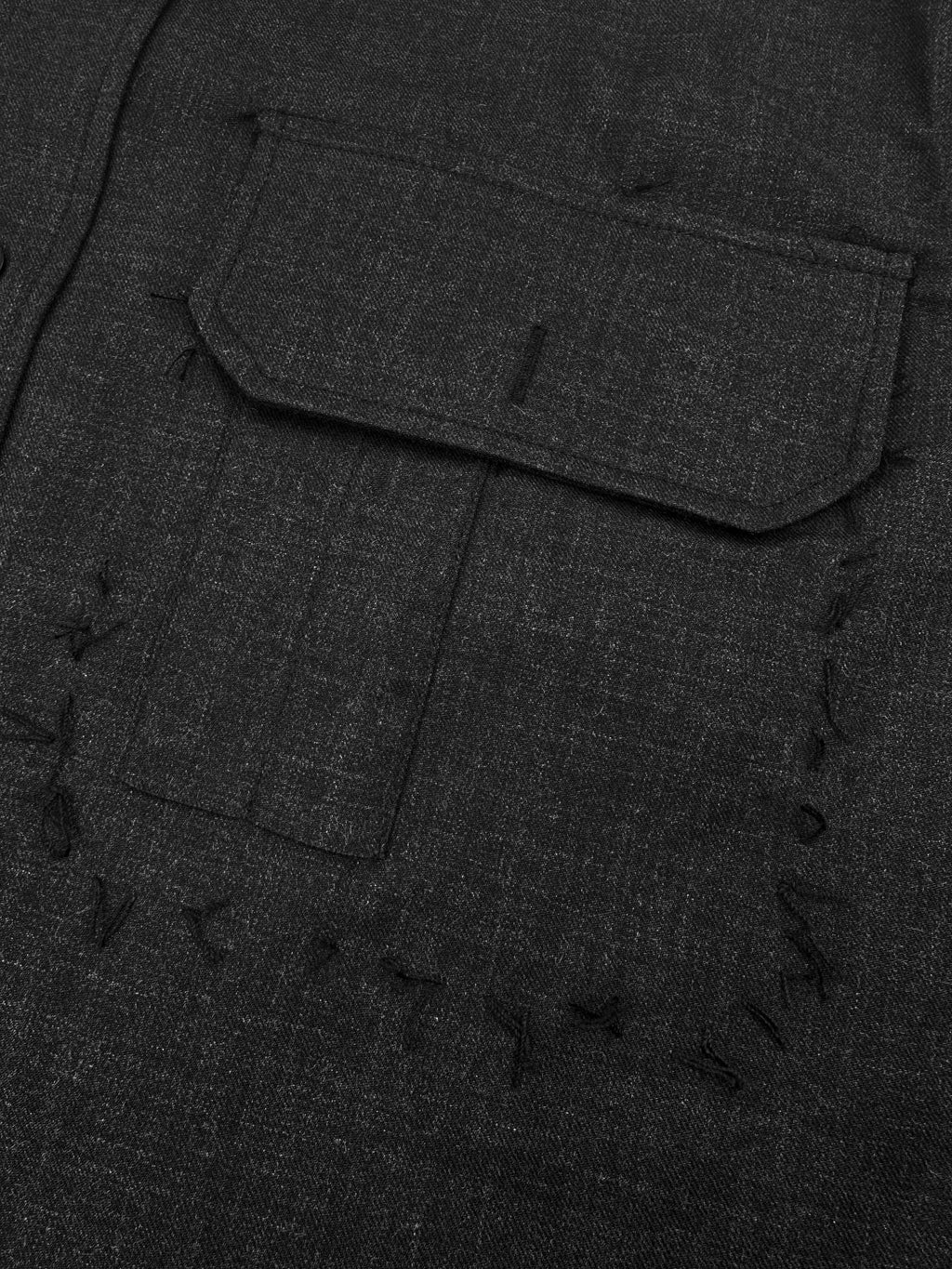 2026 New GS Wool Shirt with Decorative Stitching (25282-B60)