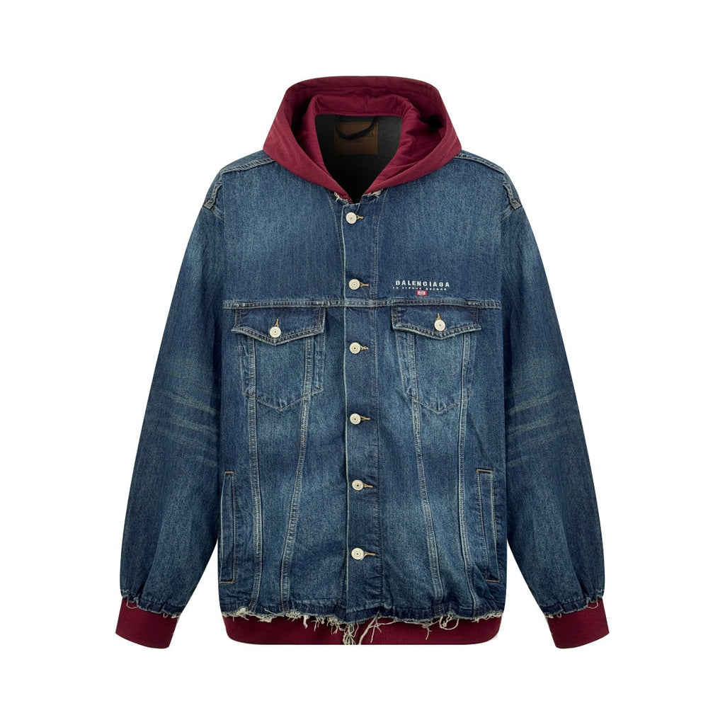 2026 New GS Embroidered Denim Hooded Jacket (25337-C30)