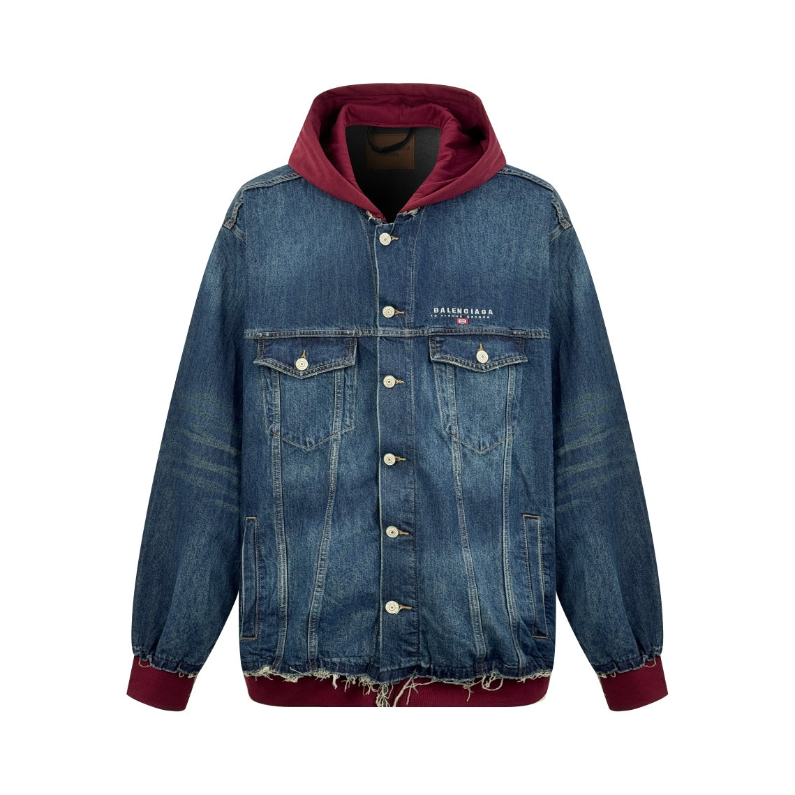 2026 New GS Embroidered Denim Hooded Jacket (25337-C30)