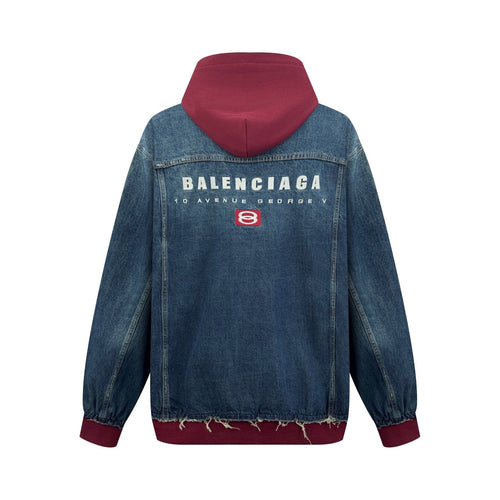 2026 New GS Embroidered Denim Hooded Jacket (25337-C30)