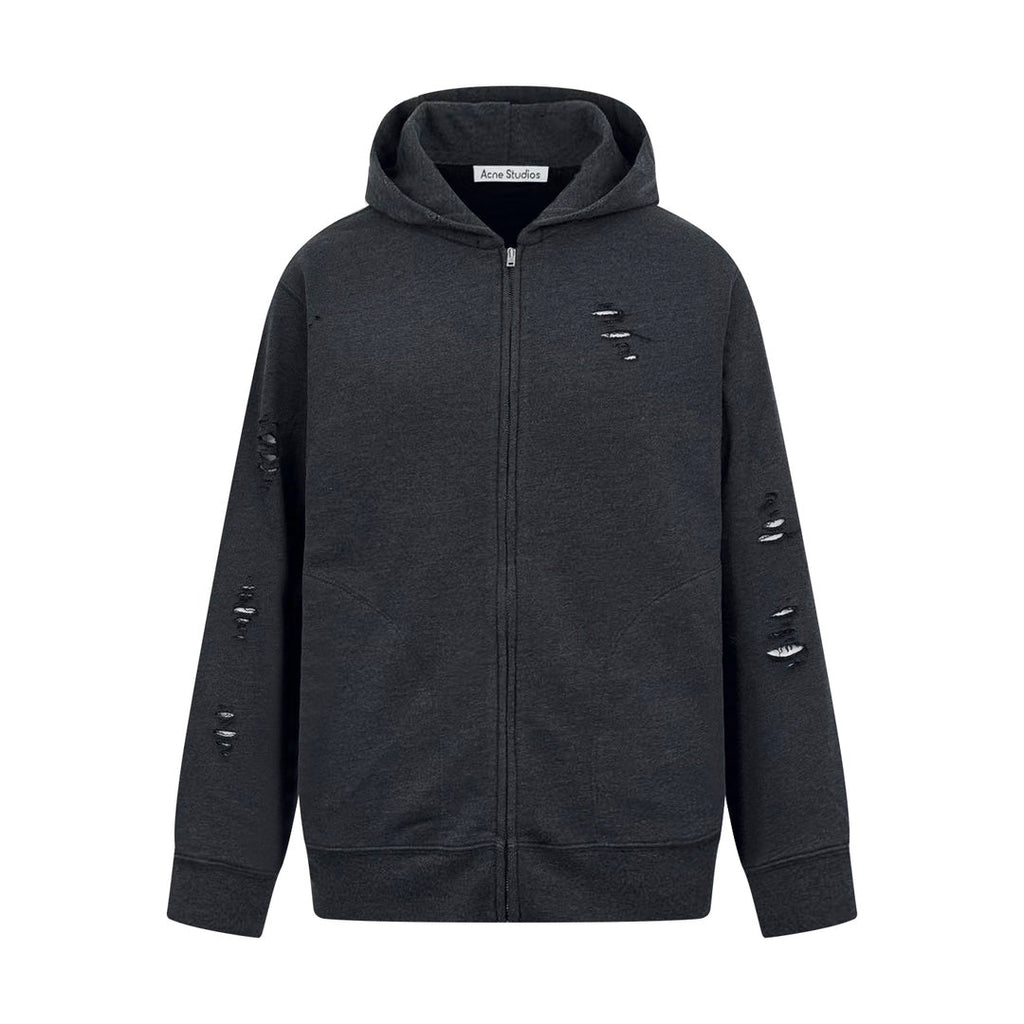 2026 New GS Distressed Logo Zip-Up Jacket with Holes (25303-B75)