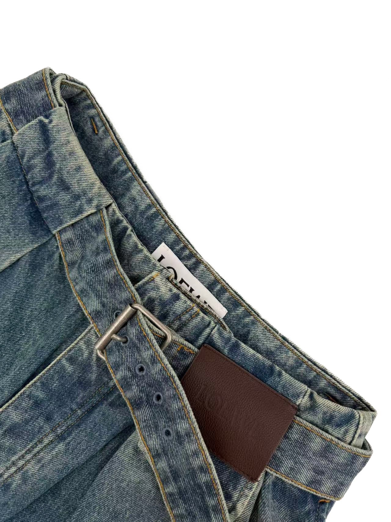 2026 New GS Leather Patch Jeans (BB828-B70)