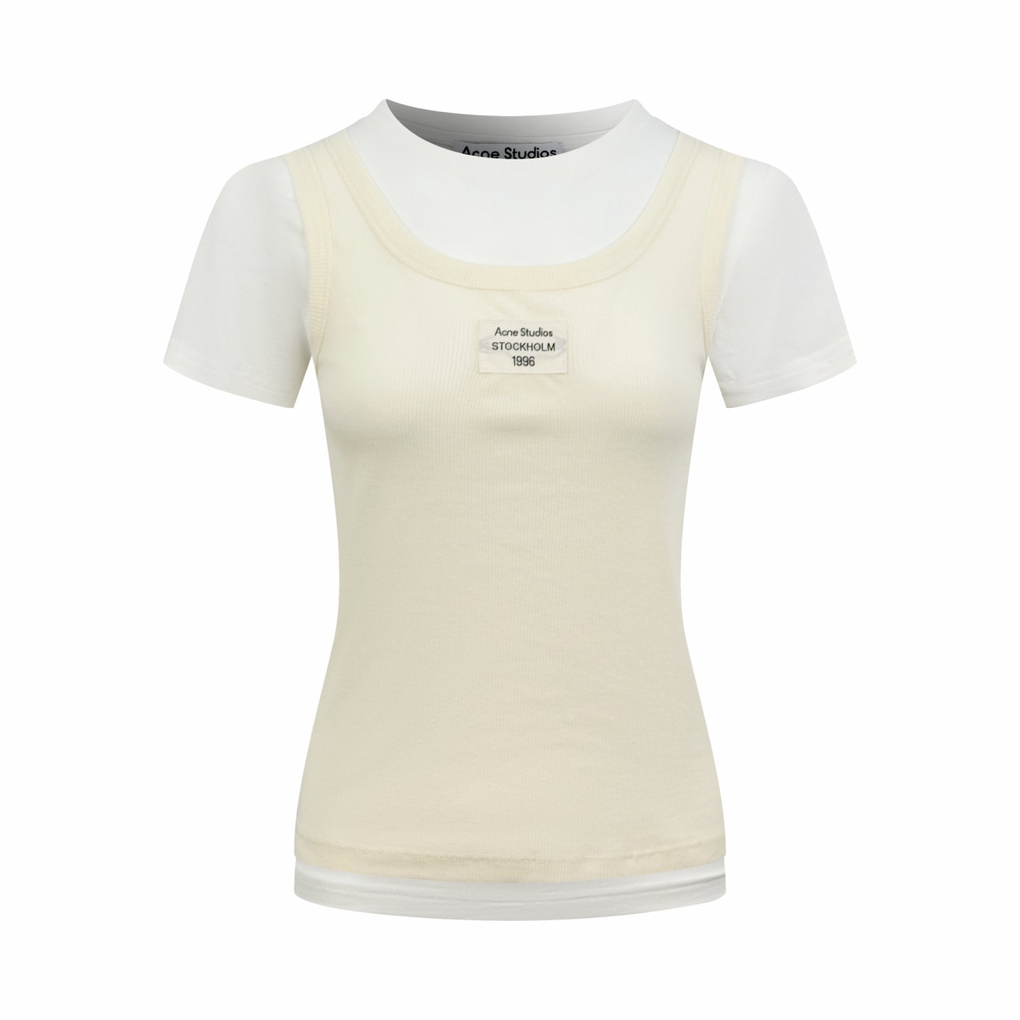 2026 Women's GS Faux Two-Piece Short-Sleeved Top (FF701)