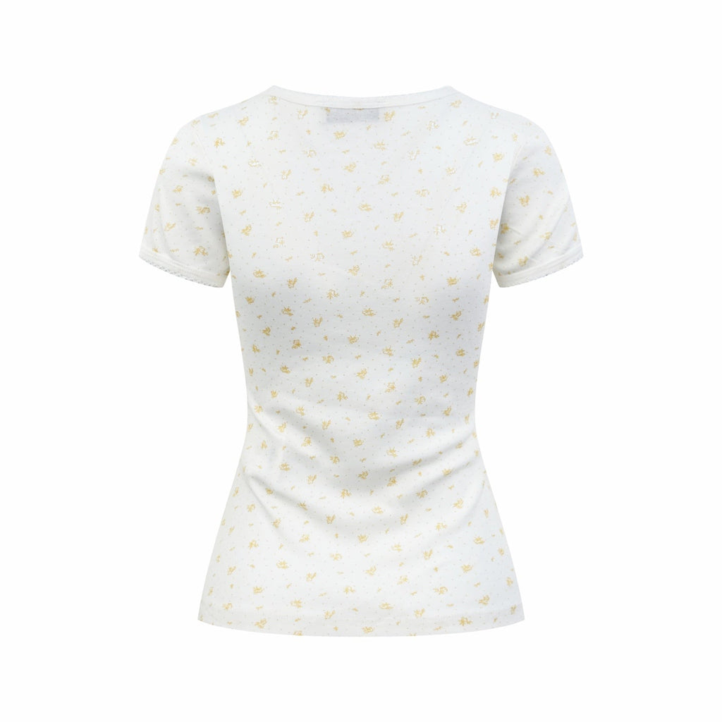 2026 Women’s GS Floral Short-Sleeved T-Shirt (FF745)