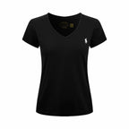 2026 Women’s GS Embroidered V-neck Short-sleeved Top (FF743)