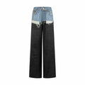 2026 Women's GS Optical Illusion Striped Dyed Jeans (FF715)