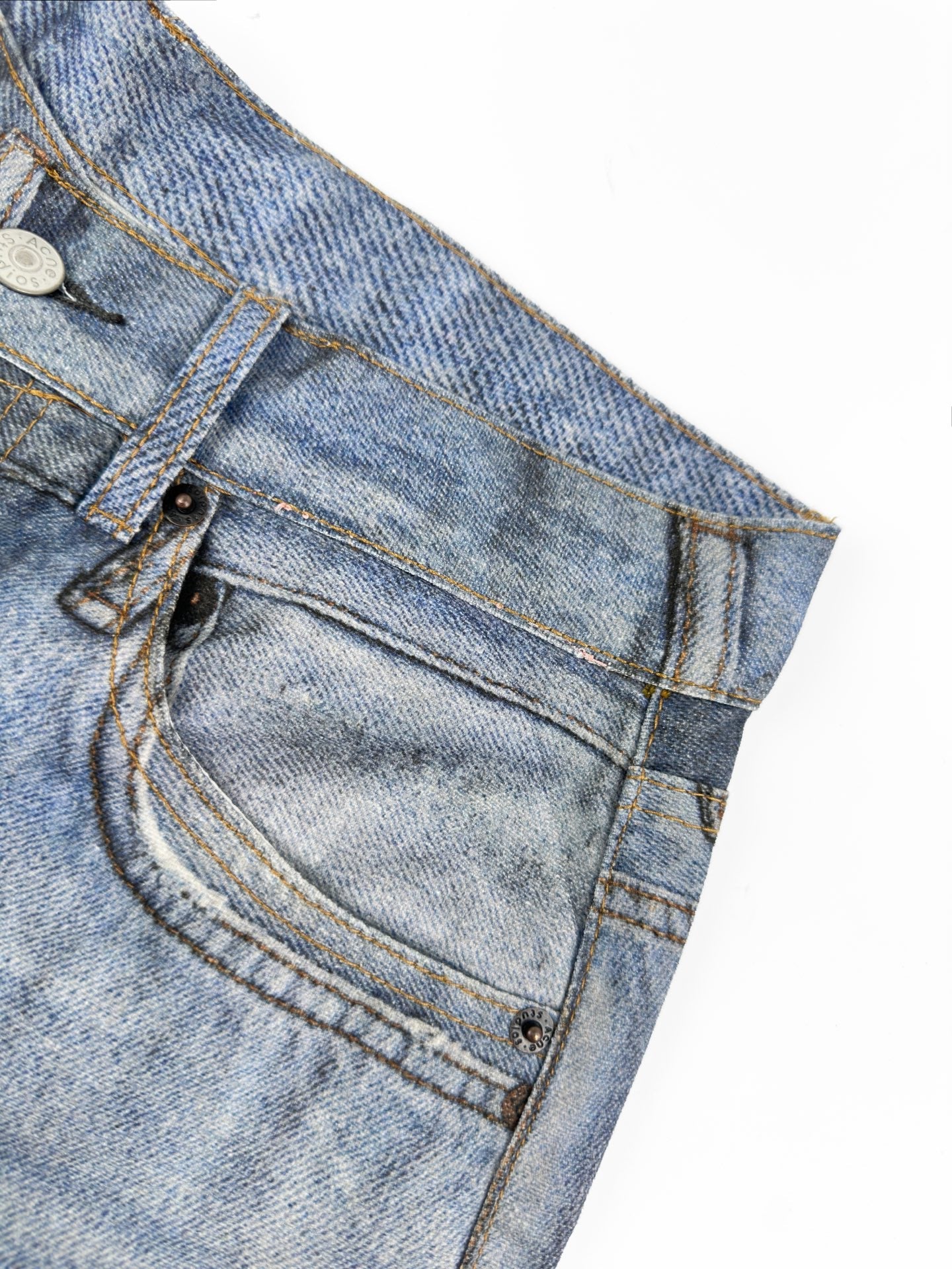 2026 Women's GS Optical Illusion Striped Dyed Jeans (FF715)