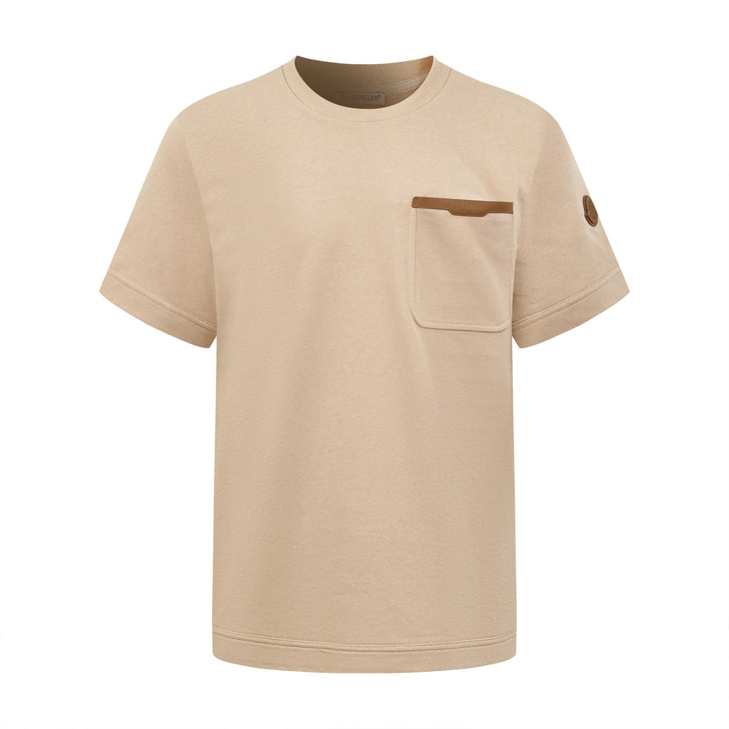 2026 New GS Leather-Trimmed Pocket Short-Sleeved Top (AA573-A20)