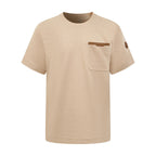 2026 New GS Leather-Trimmed Pocket Short-Sleeved Top (AA573-A20)