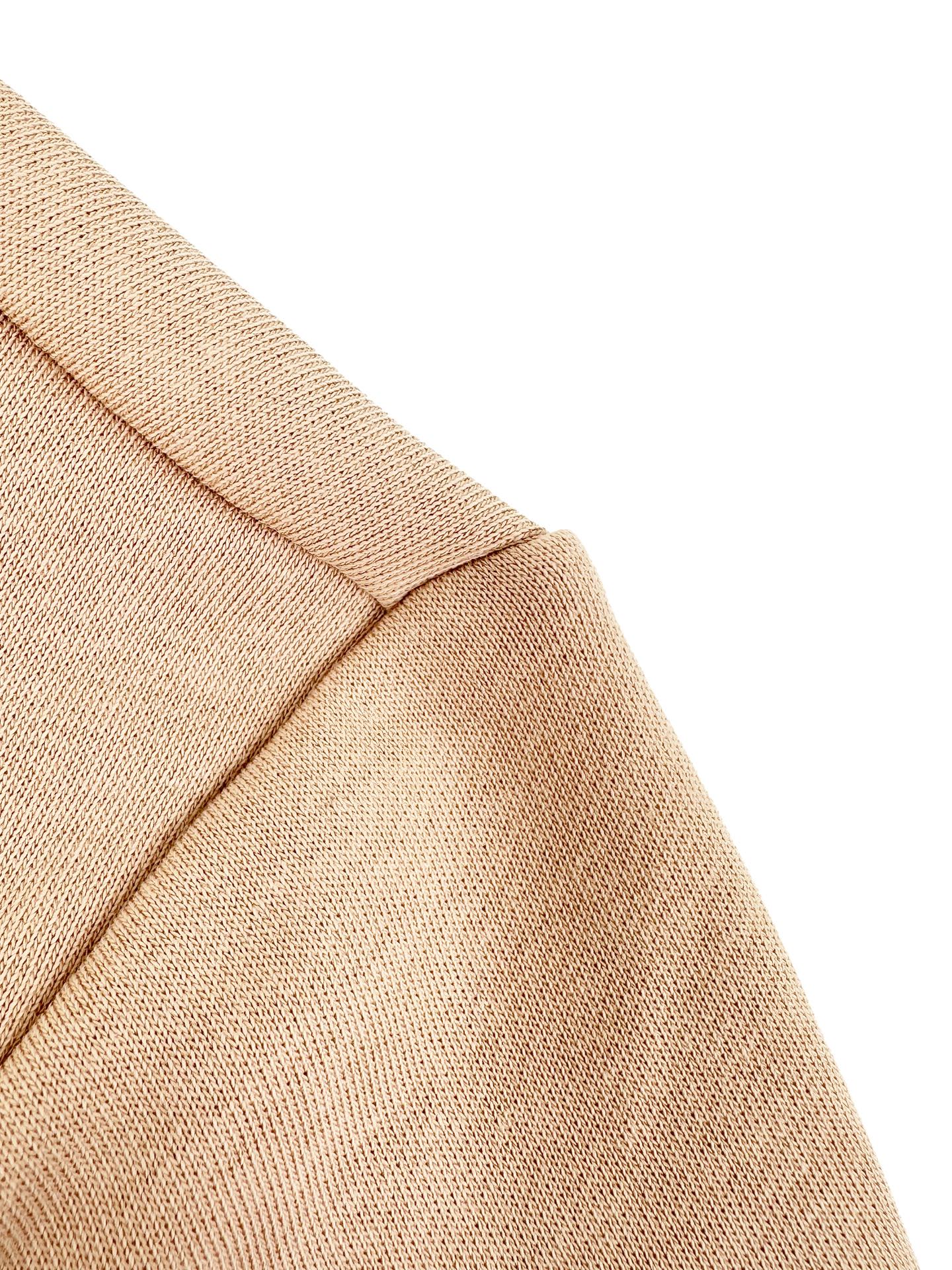 2026 New GS Leather-Trimmed Pocket Short-Sleeved Top (AA573-A20)