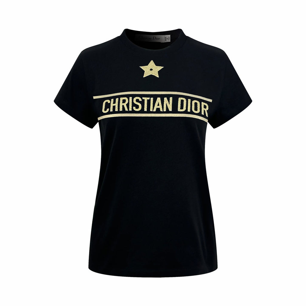 2026 Women’s GS Lucky Star Embroidered Short-Sleeved T-Shirt (DD127)