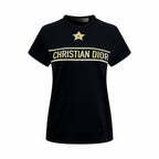 2026 Women’s GS Lucky Star Embroidered Short-Sleeved T-Shirt (DD127)