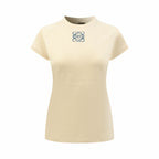 2026 Women’s GS Mosaic Embroidered Short-Sleeved Top (DD128)