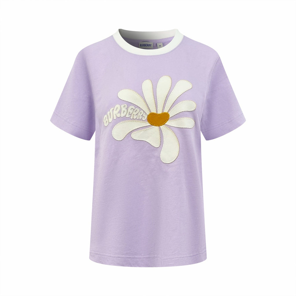 2026 Women's GS Daisy Embroidered Short-Sleeved Top (DD120)